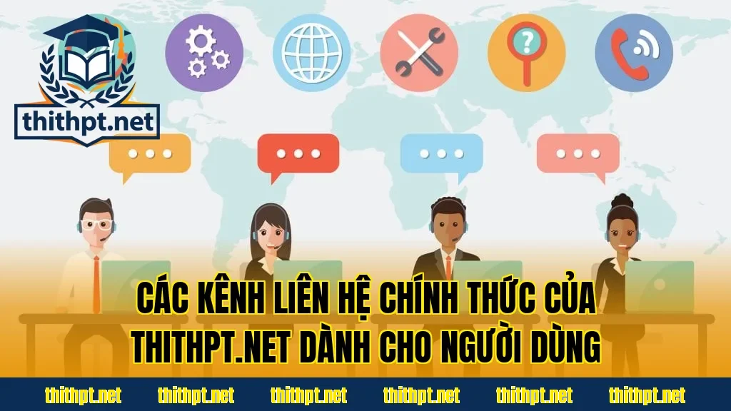 Các kênh liên hệ chính thức của thithpt.net dành cho người dùng