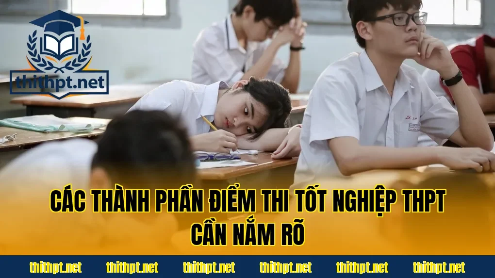 Các thành phần điểm thi tốt nghiệp THPT cần nắm rõ