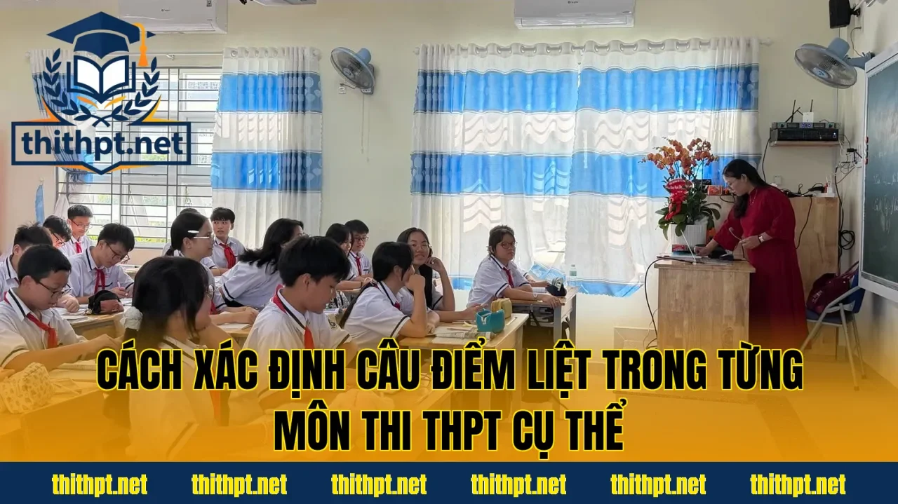 Cách xác định câu điểm liệt trong từng môn thi THPT cụ thể