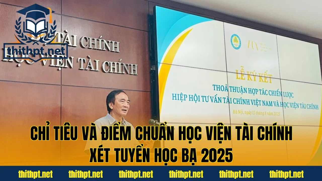 Chỉ tiêu và điểm chuẩn Học viện Tài chính xét tuyển học bạ 2025