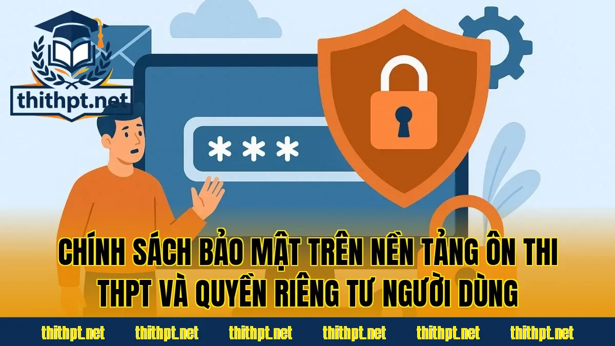 Chính sách bảo mật trên nền tảng ôn thi THPT và quyền riêng tư người dùng