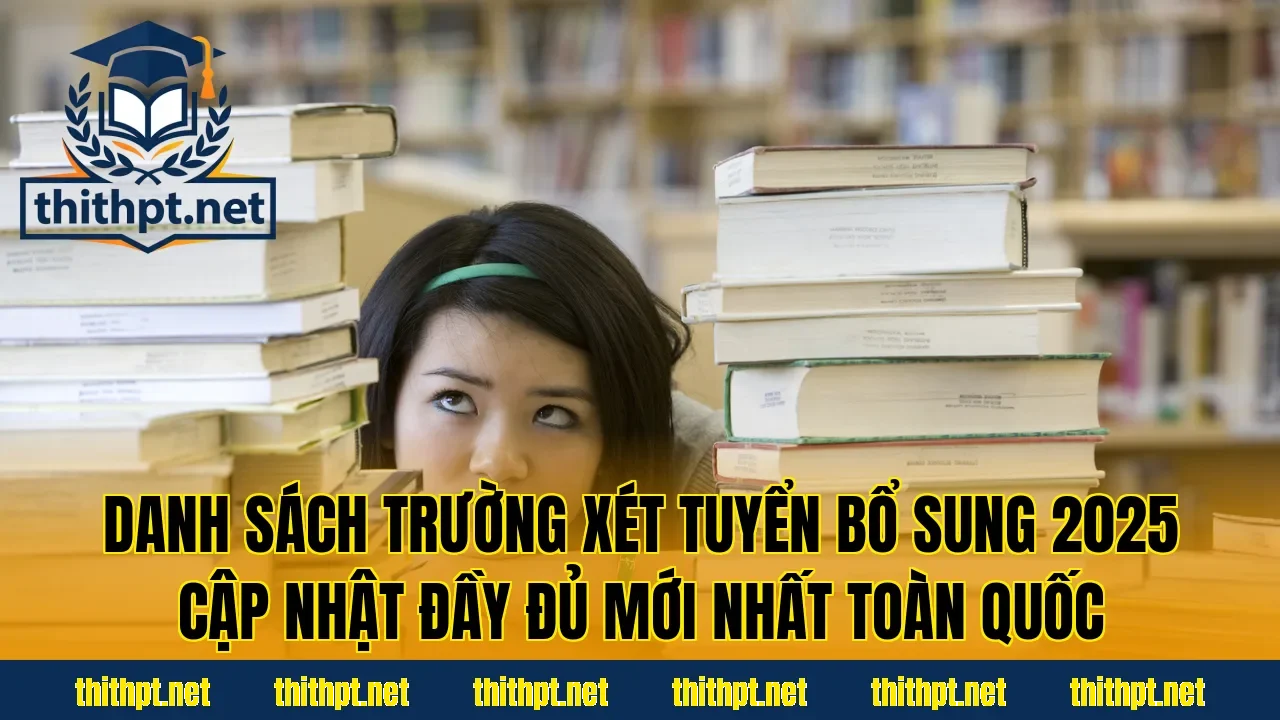Danh sách trường xét tuyển bổ sung 2025 cập nhật đầy đủ mới nhất toàn quốc