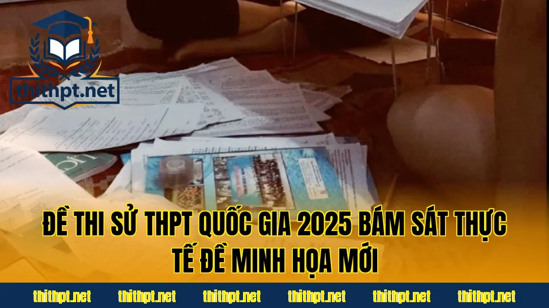 Đề thi Sử THPT Quốc gia 2025 bám sát thực tế đề minh họa mới