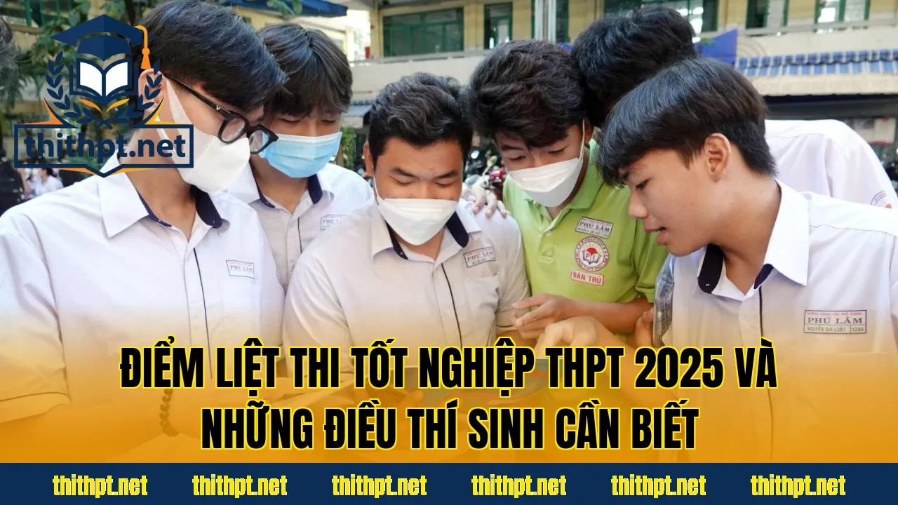 Điểm liệt thi tốt nghiệp THPT 2025 và những điều thí sinh cần biết