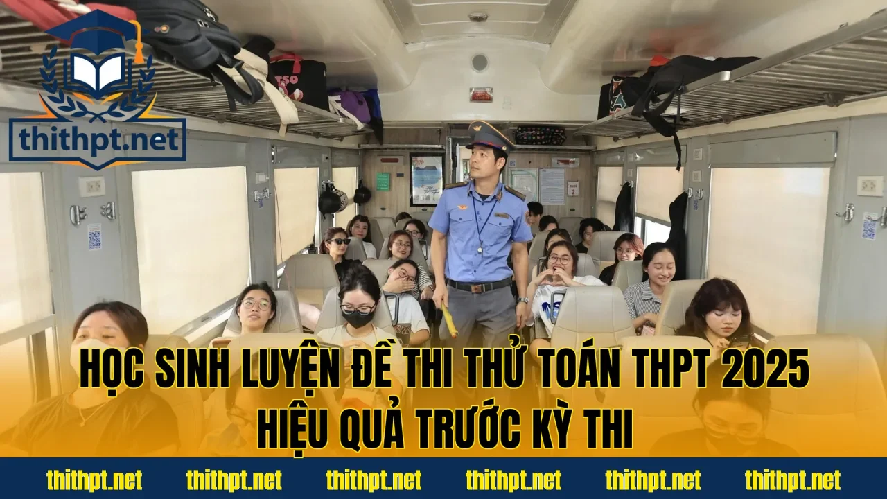 Học sinh luyện đề thi thử Toán THPT 2025 hiệu quả trước kỳ thi