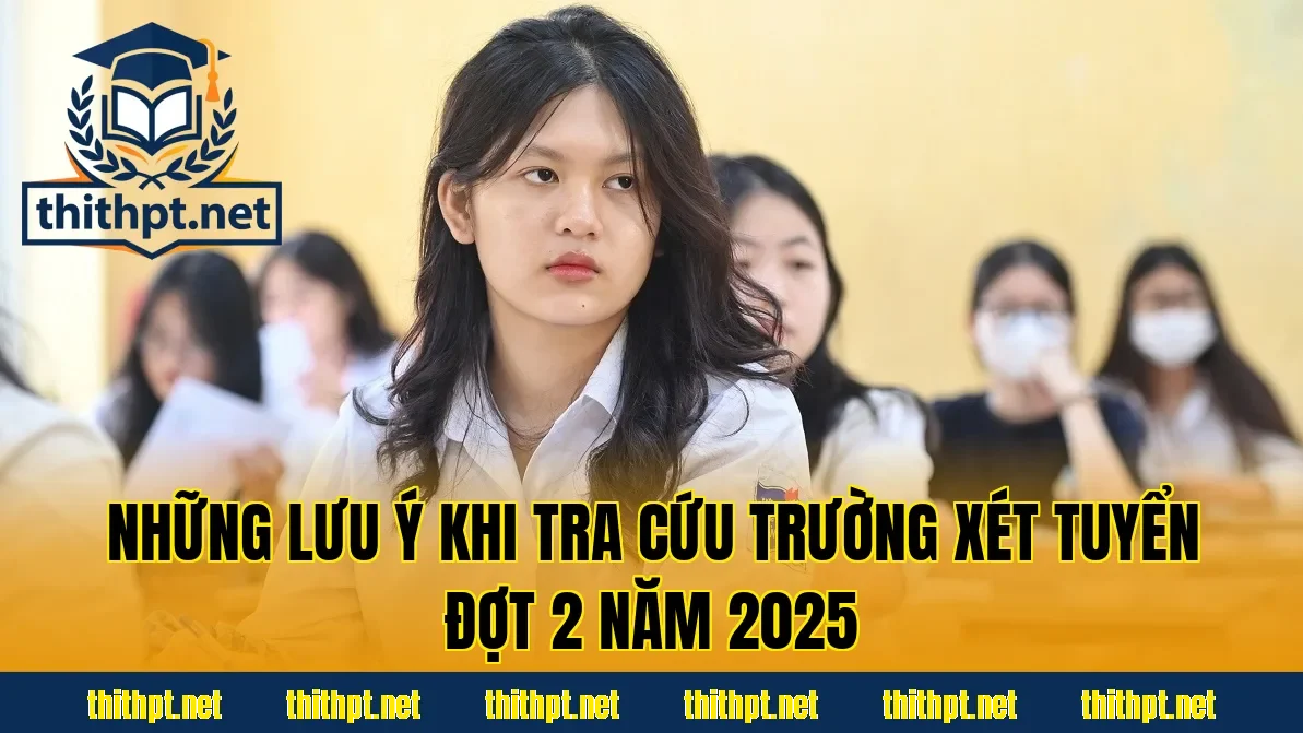 Những lưu ý khi tra cứu trường xét tuyển đợt 2 năm 2025