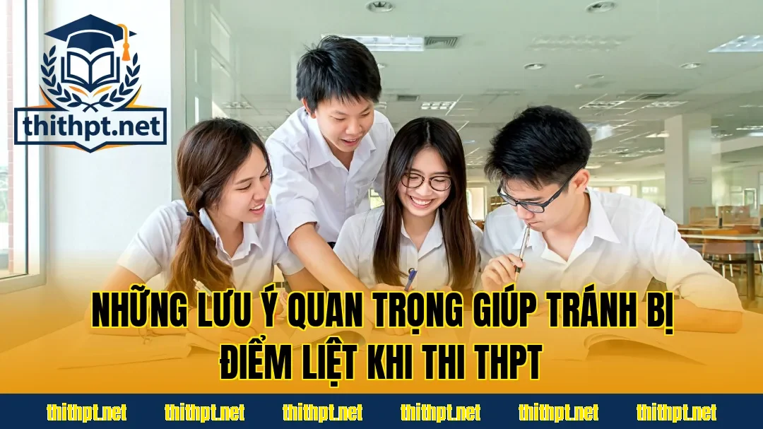 Những lưu ý quan trọng giúp tránh bị điểm liệt khi thi THPT