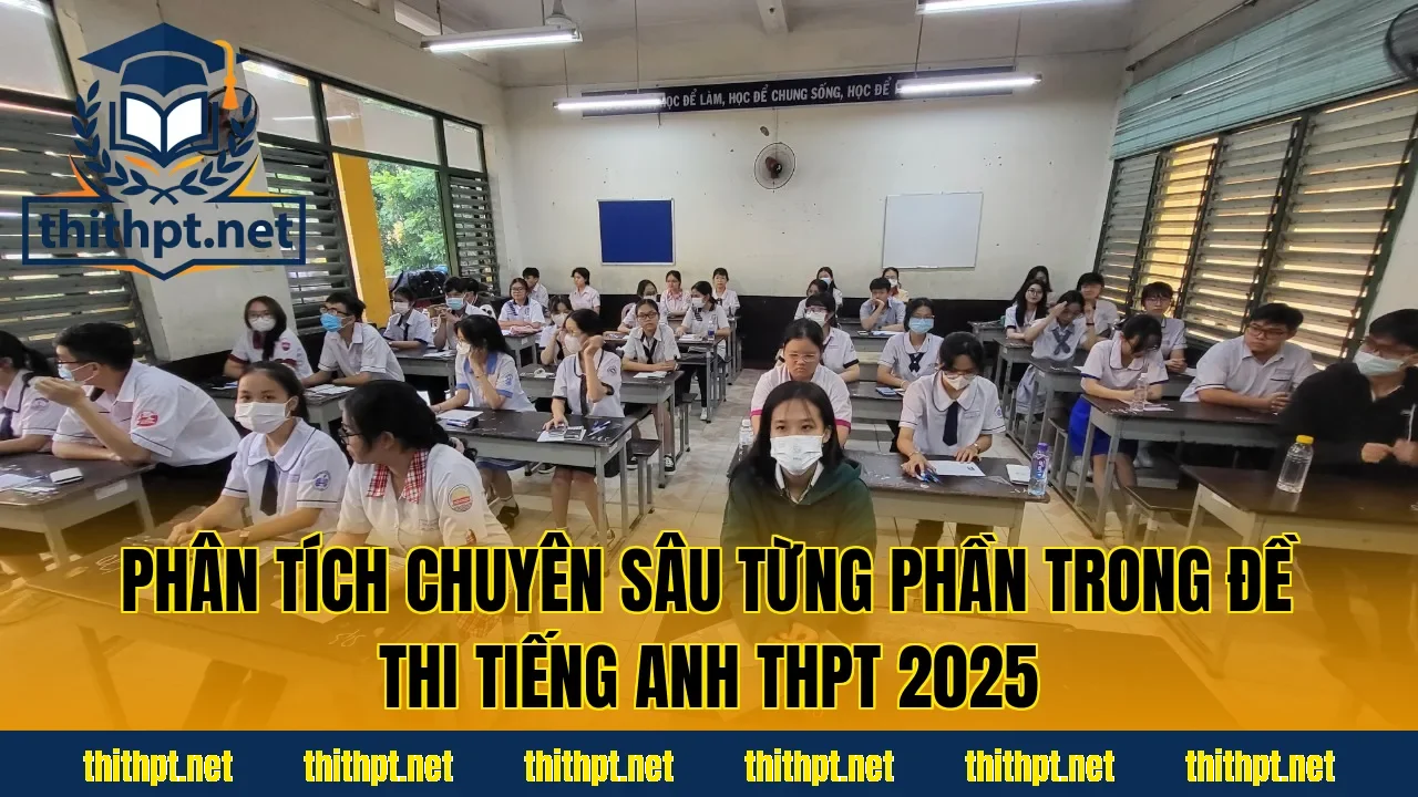 Phân tích chuyên sâu từng phần trong đề thi tiếng Anh THPT 2025