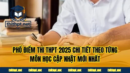 Phổ điểm thi THPT 2025 chi tiết theo từng môn học cập nhật mới nhất