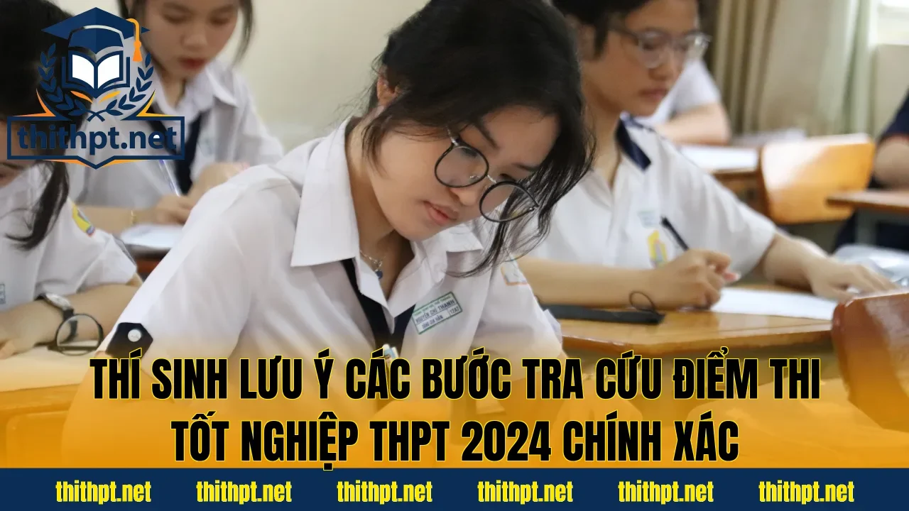 Thí sinh lưu ý các bước tra cứu điểm thi tốt nghiệp THPT 2024 chính xác