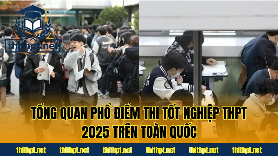 Tổng quan phổ điểm thi tốt nghiệp THPT 2025 trên toàn quốc